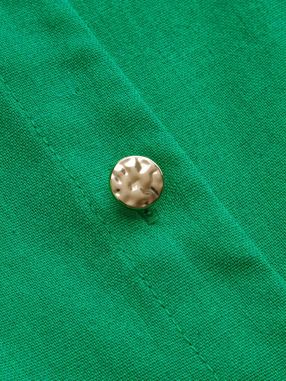 COMMENSE Linen Blend Button Front Mini Dress - Picture 3 of 3